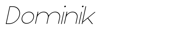 Dominik font preview